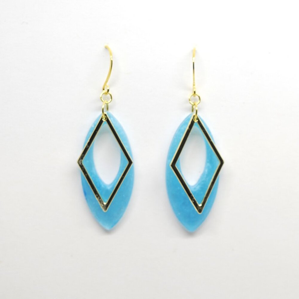 Diamond Oval Earrings
